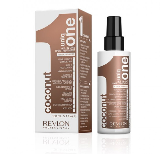 Revlon Professional Uniq One Coconut All In One Hair Treatment маска-спрей для волос с ароматом кокоса